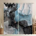 thumbnail image 1 of Chic Marble Curtains & Drapes Black Blue Watercolor 30%-50% Blackout Curtains,Mountain Fluid Curtains Aesthetic Marbling 30%-50% Black out Curtains,Stone Pattern Window Drapes, 1 of 6