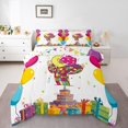 thumbnail image 1 of Colorful Western Bedding King, Western Cowboy Comforter Set CowCartoon Cactus Western Hat Bedding Comforters & Sets, Trendy Funny Western Home Decor Quilt with 2 Pillowcases, 1 of 6