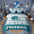 thumbnail image 1 of Comforters Twin Size Set with Sheets Football - 7 Pieces Bed in a Bag Twin American Football Beddding Sets with Comforter, Sheets, Pillowcases & Shams(Philadelphia), 1 of 5