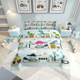 thumbnail image 1 of Construction Bedding Set Cute Dinosaur Comforter Set Full,Excavator Truck Bedding Comforter Sets Vehicle Tractor Room Decor Cartoon Animal Dino Quilt Bed Set 3Pcs, 1 of 5