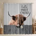 thumbnail image 1 of YST Cow Print Curtains Highland Cow Curtains&nbsp;&&nbsp;Drapes for Adults Youth Kids Farm Animal Blackout&nbsp;Curtains, Rustic Farmhouse Window&nbsp;Curtains Gift Decor - 38''Wx54''L, 2 Panels, 1 of 6