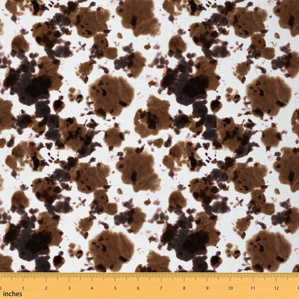 YST Cow Printed Fabric by The Yard,Cowhide Print Cow Skin Upholstery