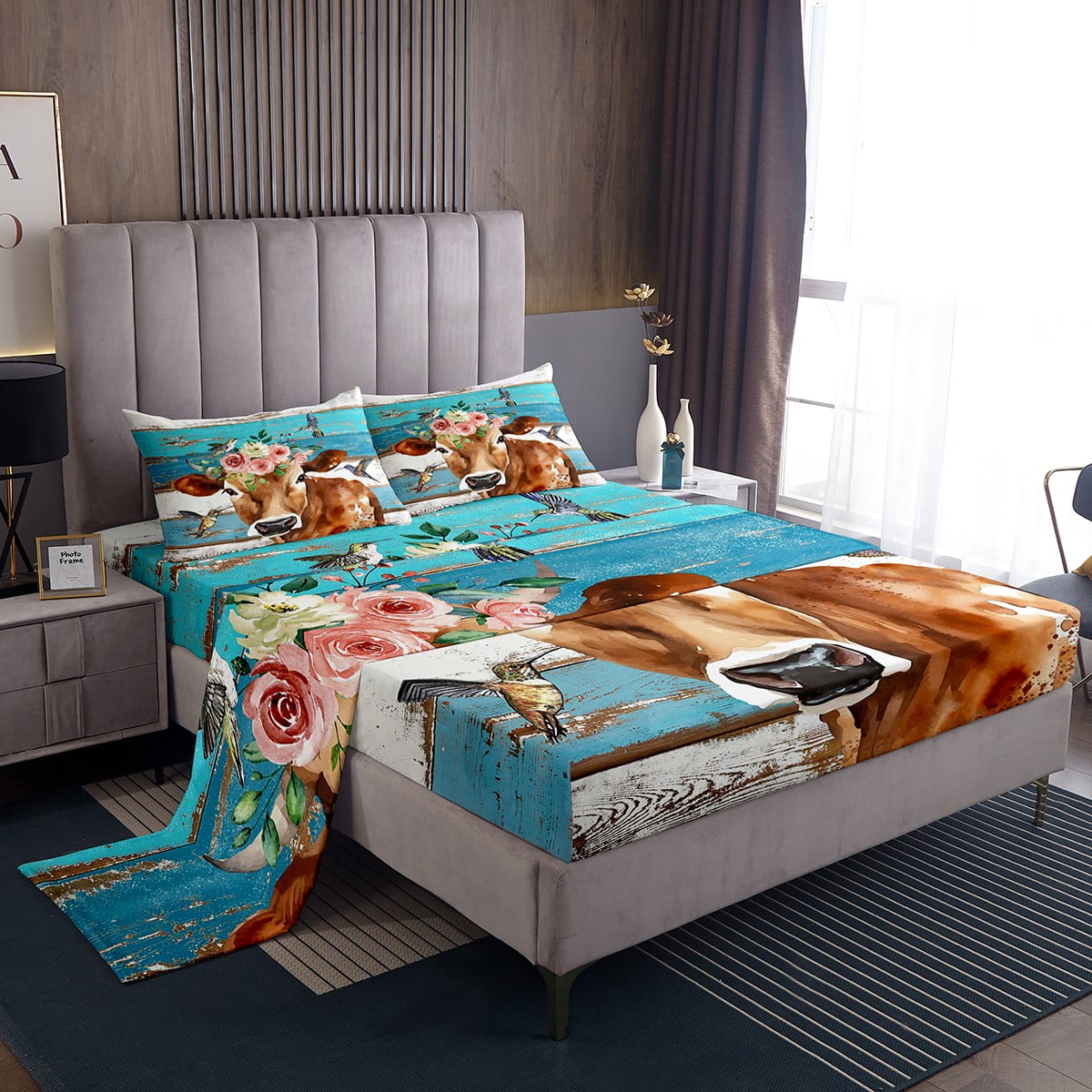 yst-cow-sheet-set-rustic-wooden-plank-floral-cow-print-sheets-queen