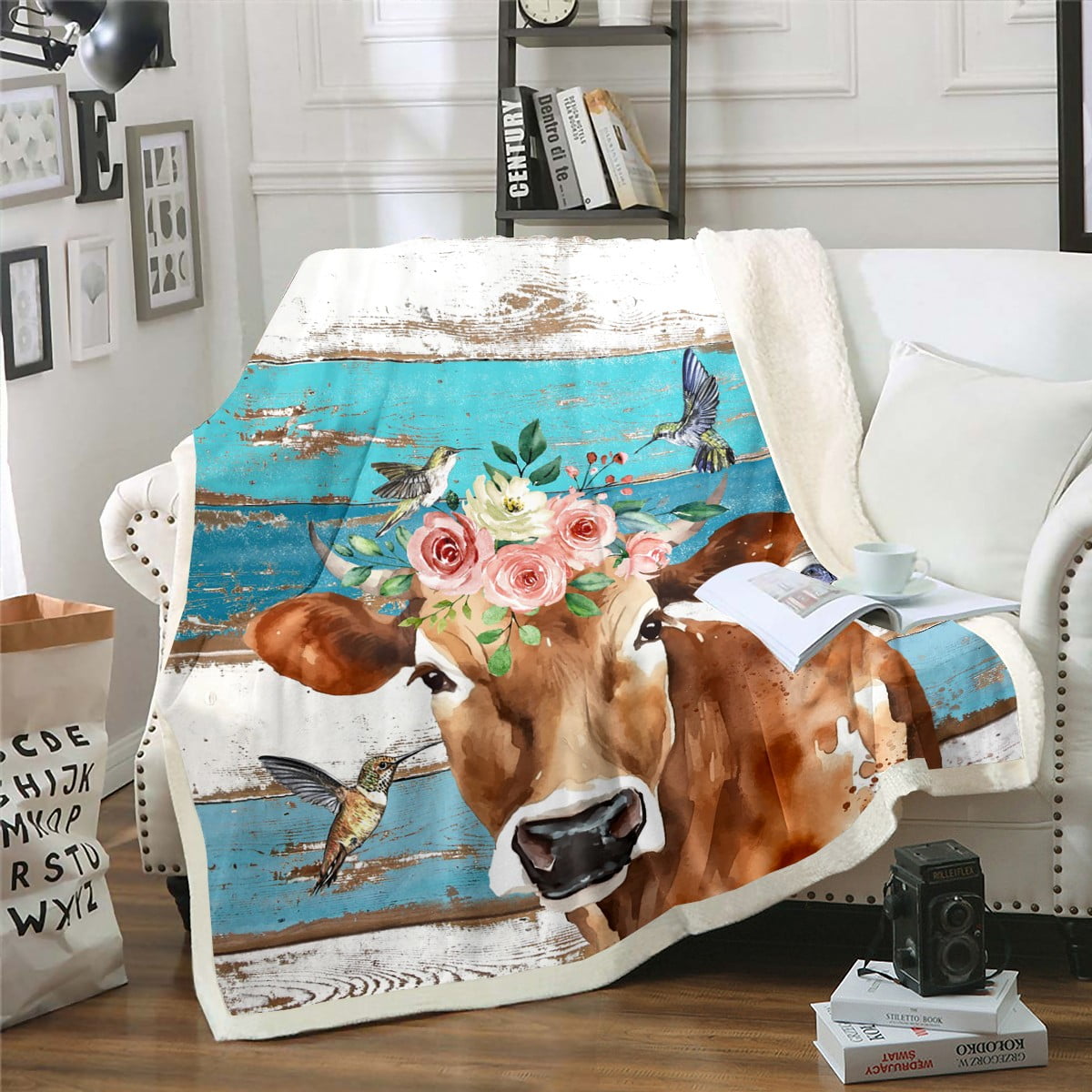 Cow Print Fuzzy Blanket Cow Print Fuzzy Blanket