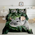 YST Cute Chinchilla Comforter Set Twin for Kids Girls Boys,Cartoon