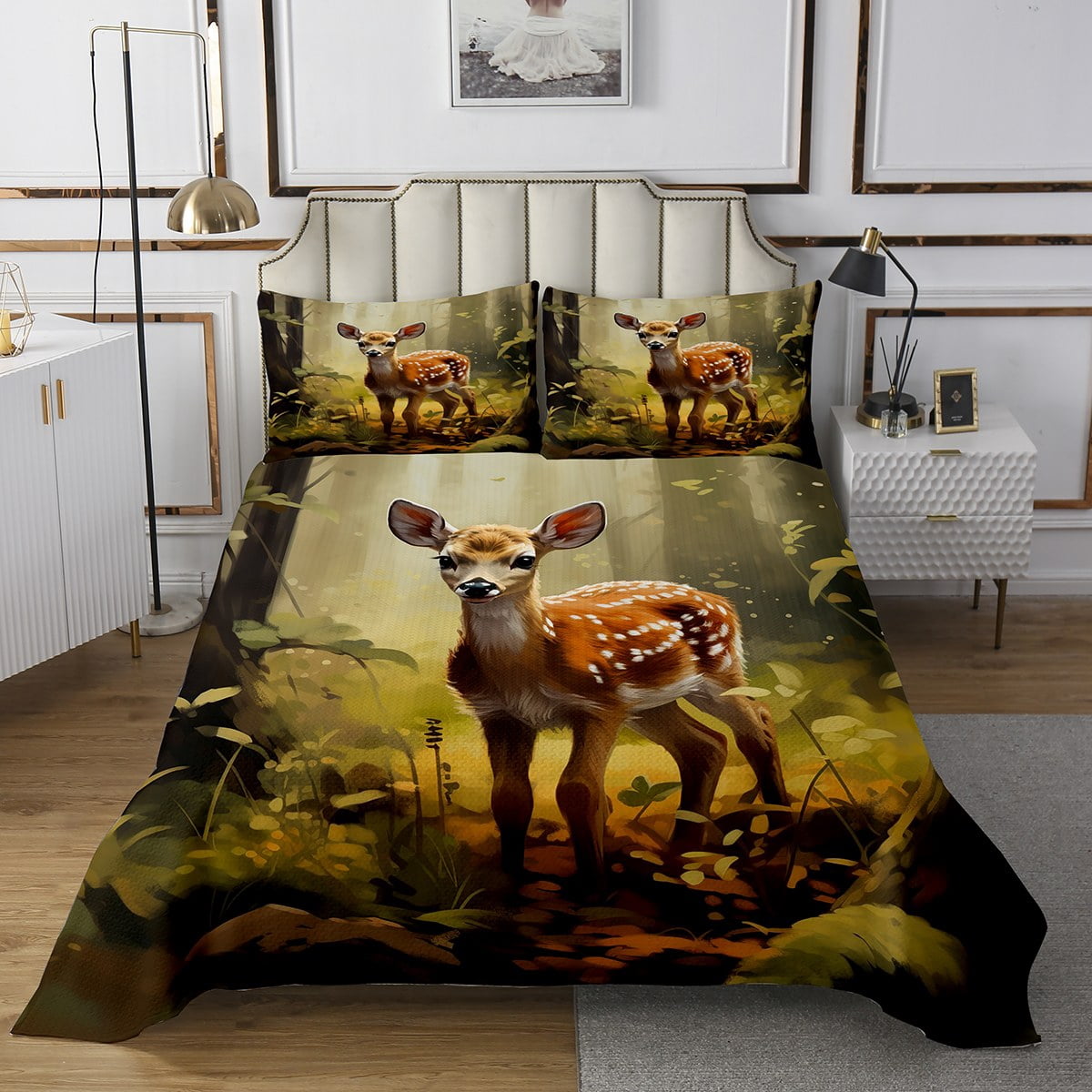 Gentle Deer Bedroom Design: Cozy Eco-Chic Sanctuary Inspired by Nature