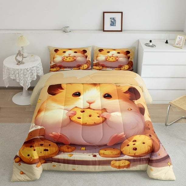 Guinea Pig Bed Sheets Pig Kids Bedding Set, Cute Animal Theme Soft