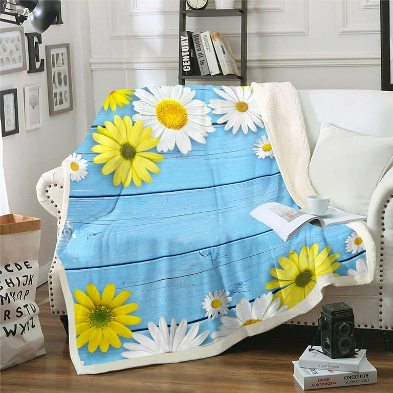 Daisy fleece blanket shop