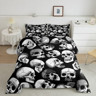 Horror Bedding Set, Comforter or Duvet, Halloween Bed Cover, Bedroom Decor,  King, Queen & Twin Size - Gore Cross, Dark Grunge