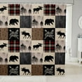 thumbnail image 1 of Erosebridal Deer Bear Bath Curtain, Country Wild Animal Shower Curtain Teens Adult,Retro Farmhouse Patchwork Bathtub Shower Curtain Cabin Rustic Lodge Shower Stall Curtain 72" W X 78" L, 1 of 4