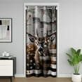 thumbnail image 1 of Deer Door Drape,American Flag Room Divider Curtain 34"W X 80"L,United States Blackout Curtain Privacy,Rustic Farmhouse Style Door Curtain for Bedroom Doorway Living Room, 1 of 5