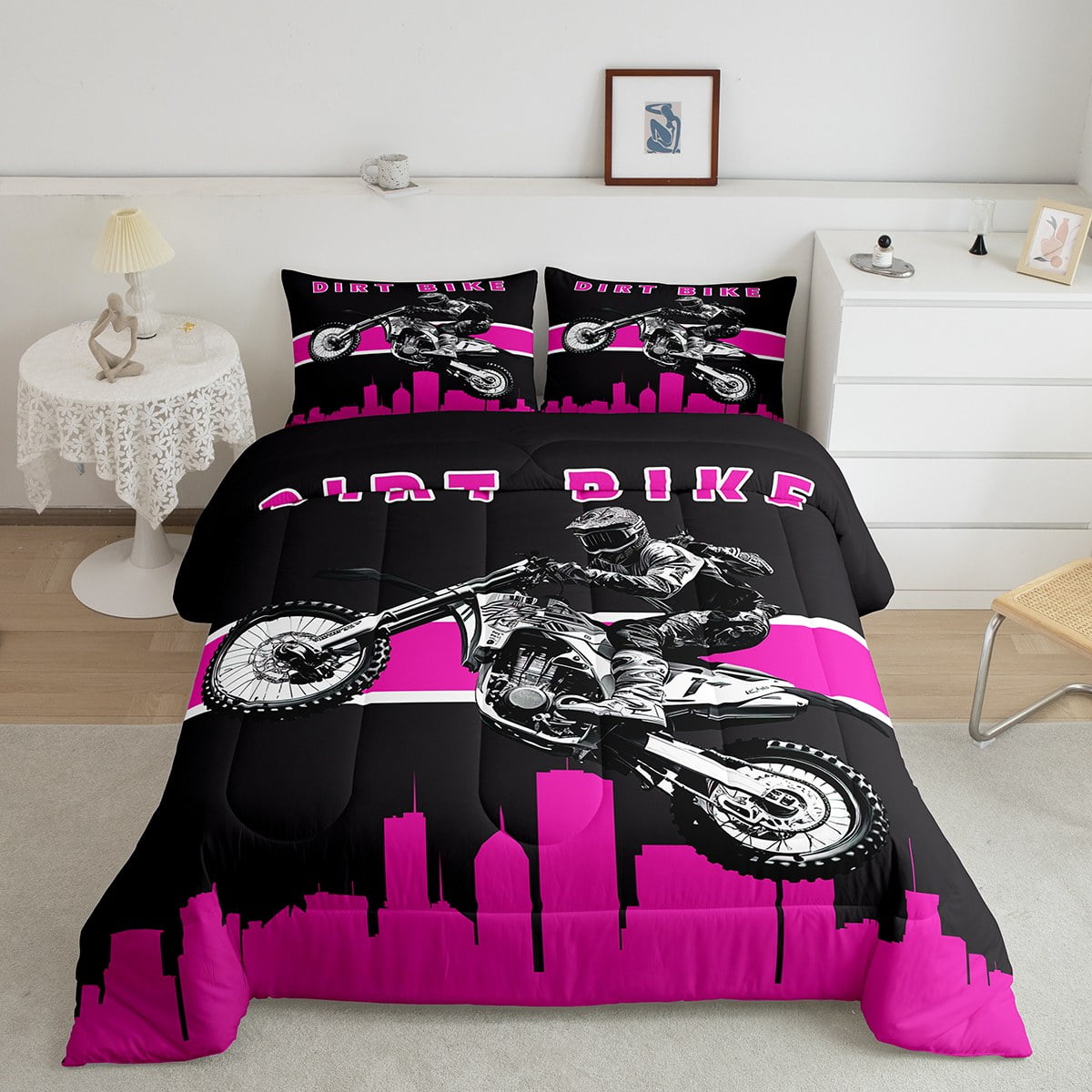 Dirt Track Racing Modified Bedding Set Muddy – Custom Motorsports Duvet Cover & Pillowcases