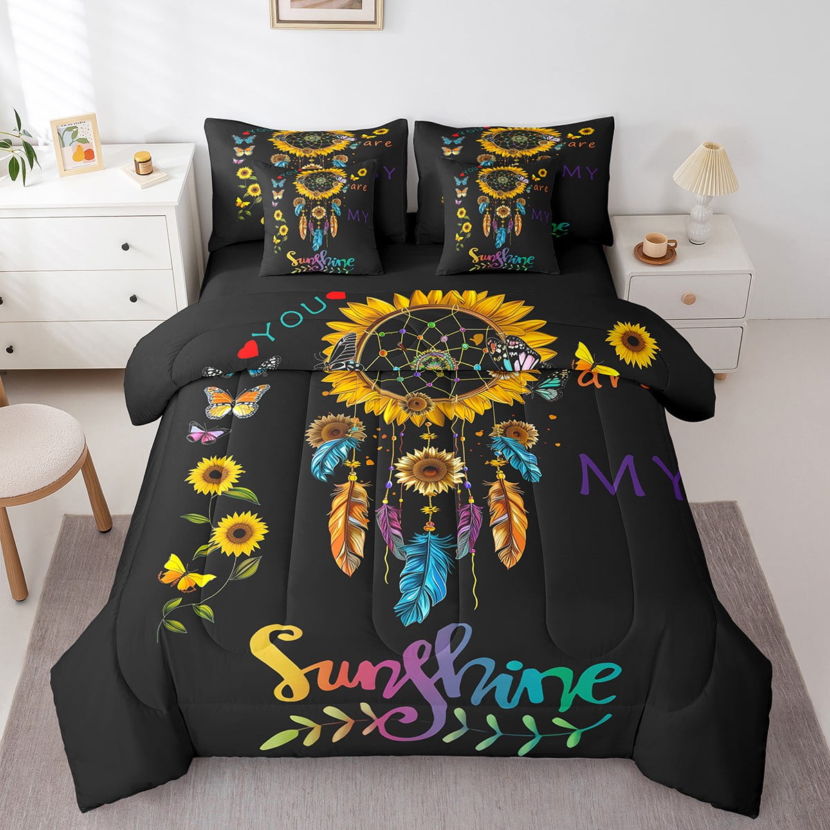 Celestial Dream Catcher 3-Piece Quilted Bedding Set GFTOMA894