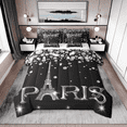 thumbnail image 1 of Erosebridal Eiffel Tower Comforter Set Twin,Paris Bedding Set for Women,Black and White Romantic Tower 7 Piece(1 Comforter,2 Pillowcases,1 Flat Sheet,1 Fitted Sheet,2 Throw Pillow Covers), 1 of 4