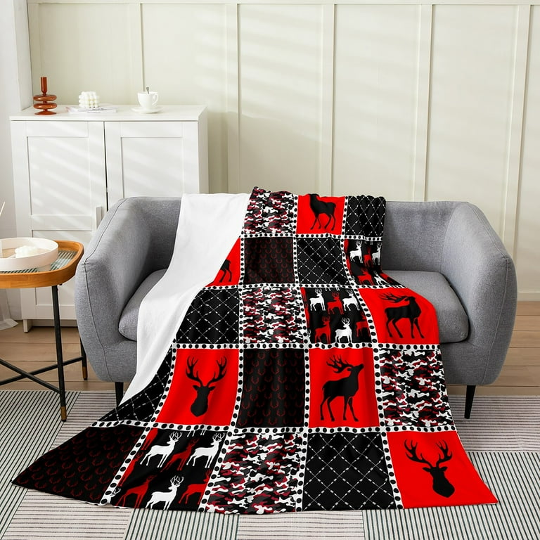 Woodland Christmas hotsell Moose Flannel Quilt