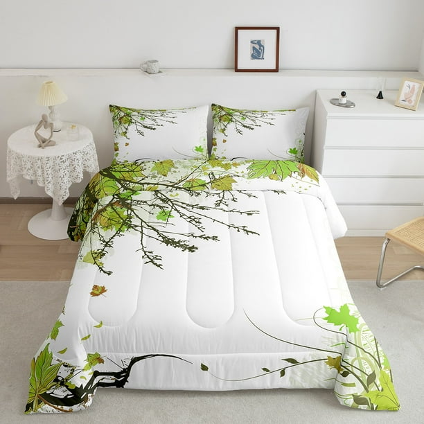 GREENERY NURSERY, leaves bedding set, personalized blanket, leaves bedding hot