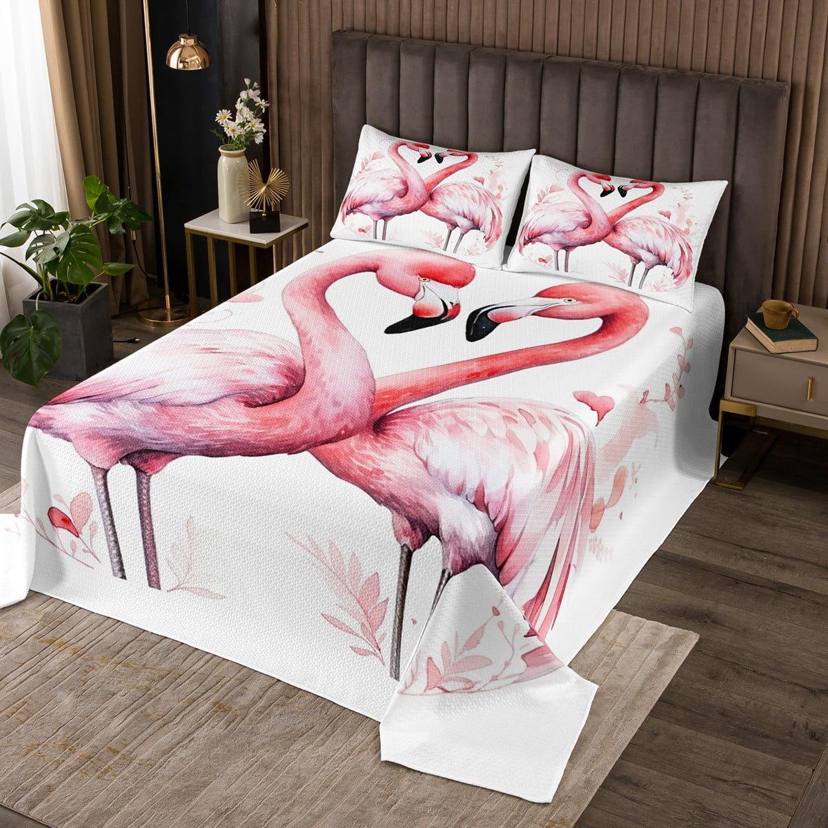 Store Flamingo Quilt Set