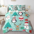 YST Full Bed in a Bag Christmas Comforter Set with Sheets 7Pieces All