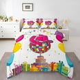 thumbnail image 1 of Funny Disco Ball King Bedding Sets, Western Cowgirl Bedding Rustic Western Hat Decorations Comforter Set, Howdy Preppy Disco Ball Quilt for Women - 1 Comforter 2 Pillowcases, 1 of 6