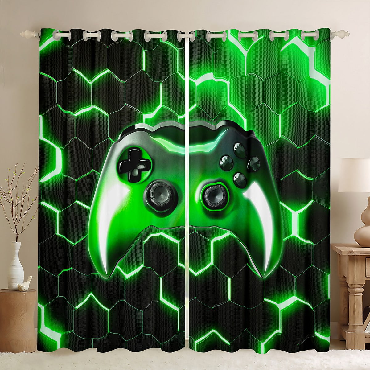 Gamer Curtains Gaming Curtains & Drapes 3D Game Console 30%-50% ...