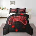 YST Gamer King Comforter Set For Boys,Gaming Kids Bedding Set 3D Neon