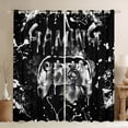 thumbnail image 1 of Erosebridal Gaming Blackout Curtains Gamer Curtains & Drapes for Gamer Living Room Decor,Video Game Console Gaming Window Curtains White Black Gray Tie Dye Window Treatments, 1 of 6