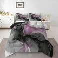 thumbnail image 1 of Erosebridal Black and Pink King Bedding Sets Modern Marble Comforter Set, Gold Metallic Duvet Insert Chic Foil Print Down Comforter, Abstract Mountain Fluid Bedding Comforter Sets, 1 of 6