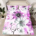 thumbnail image 1 of Erosebridal Flower Bed Sheets Daisy Floral Fitted Sheet Twin Size for Women, Orchid Gradient Bedding Vintage Ombre Sheet, Oil Painting Aesthetic Bed Cover Room Decorative (Deep Pocket), 1 of 4