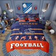 thumbnail image 1 of Erosebridal Football Comforter Set Twin Size 7 Piece Bed in A Bag American Football Bedding Set Teens Super Soft All Season for Bedroom,Rugby Reversible Bed Sets(Chicago), 1 of 5