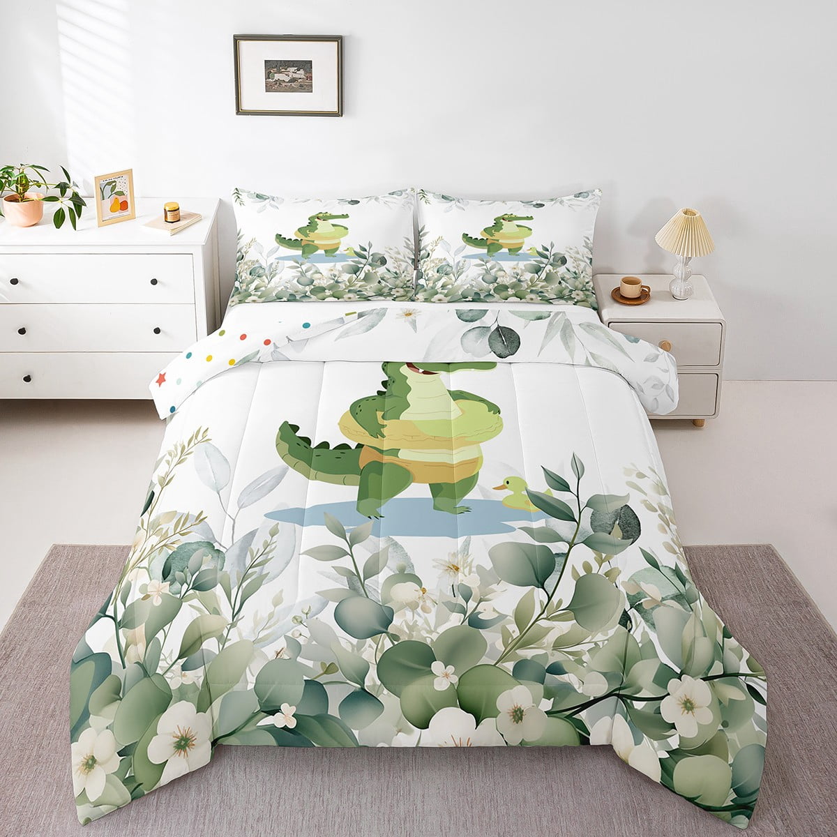 Meow Crew Comfort 3-Piece Quilted Bedding Set NCU0NNL184