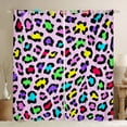 thumbnail image 1 of YST Girls Rainbow Cheetah Print Curtains & Drapes Colorful Leopard Print Blackout Curtains, Woodland Jungle Curtains Cheetah Black Out Curtains, Wild Safari Animal Window Drapes, 1 of 6
