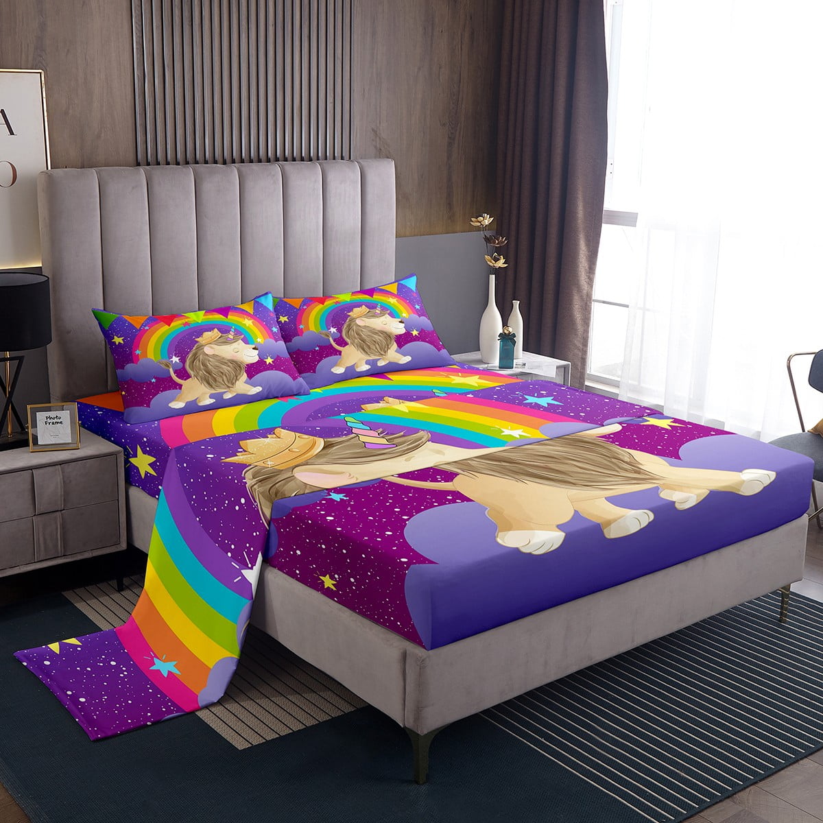 Bedroom Unicorn Flannel Sheets Magical Unicorn Flannel Kids' Sheet