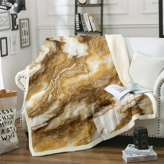 Gold Metallic Throw Blanket