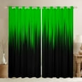 thumbnail image 1 of Gradient Green Curtains & Drapes Ombre Stripe Black Out Curtains, Aesthetic Ombre Window Curtains Luxurious, 1 of 5
