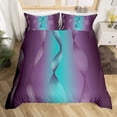 thumbnail image 1 of YST Gradient Purple and Teal Bedding Sets Full,Silver Foil Print Wave Striped Comforter Cover Ombre Duvet Cover,Abstract Art Room Decor Aesthetic, 1 of 5