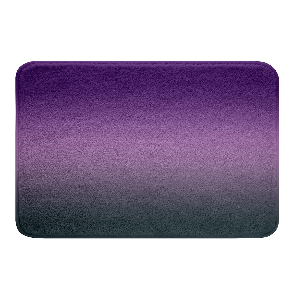 YST Gray and Purple Bathroom Rugs for Girls Boys Kids,Rainbow Ombre