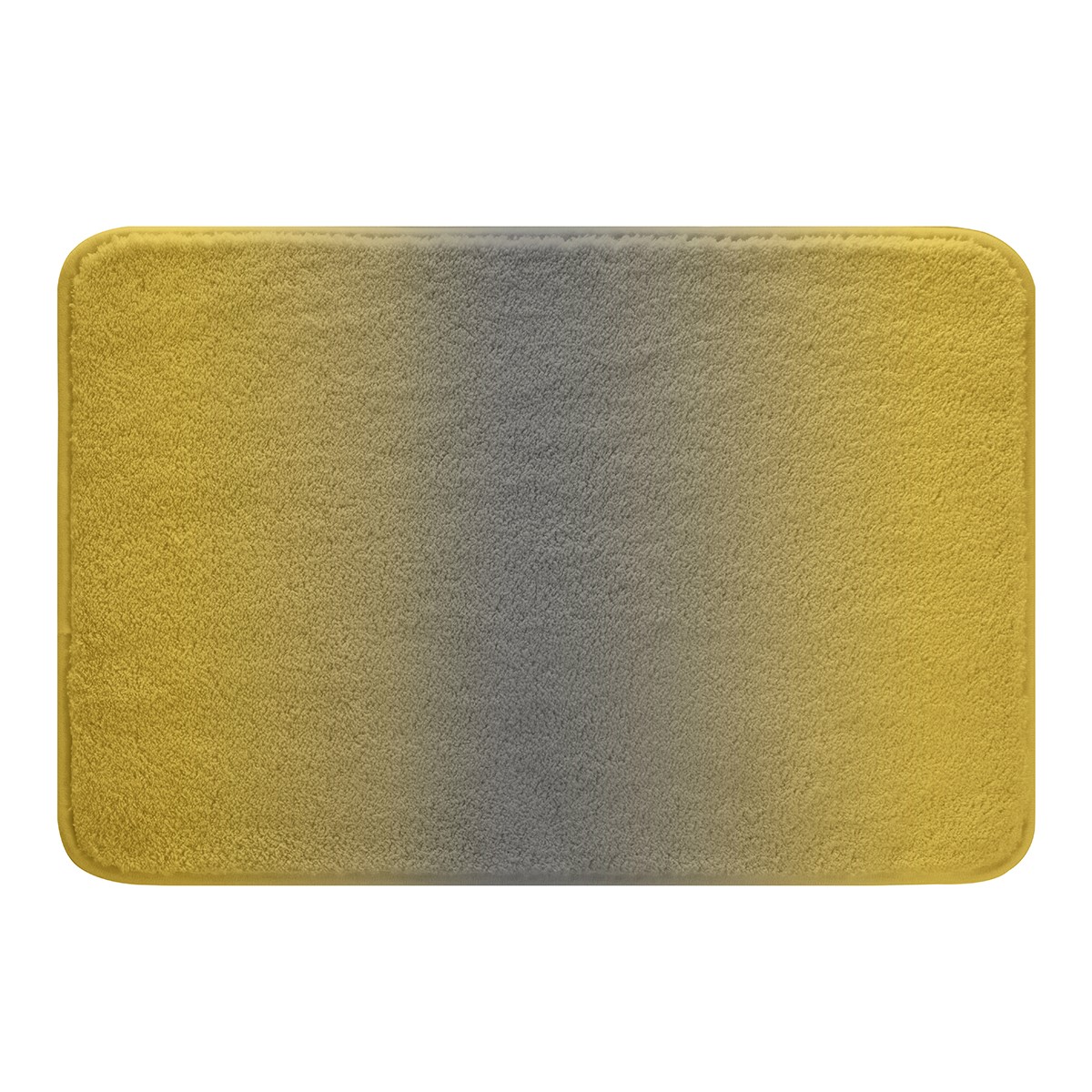 YST Gray and Yellow Bathroom Rugs for Girls Boys Kids,Rainbow Ombre