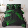 thumbnail image 1 of Green Leaves 7 Piece Bedding Sets Full Size,Dew Pattern Comforter Set Rustic Farmhouse Bed In A Bag Teens Adult Bedroom,Soft Microfiber Reversible Sheet Set,2 Pillow Cases, 1 of 5