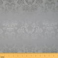 thumbnail image 1 of Erosebridal Grey Damask Fabric By The Yard,Butterfly Upholstery Fabric for Man Woman,Vintage Butterflies Print Decorative Fabric,Retro Floral Indoor Outdoor Fabric,Grey Silvery,1 Yard, 1 of 5