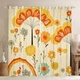 thumbnail image 1 of Groovy Flower Curtains & Drapes 52"Wx84"L 2 Panels, 60S 70S Retro Floral Curtains Teens Adult Women, Vintage Psychedelic Flowers 30%-50% Blackout Curtains Garden Branches Window Curtains, 1 of 6
