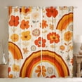 thumbnail image 1 of Groovy Flowers Curtains , Rainbow Retro Floral 30%-50% Blackout Curtains Women Bedroom, 60S 70S Hippie Flower Groovy Curtains & Drapes Groovy Flower Room Decor, 38"Wx45"L, 1 of 6