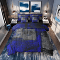 Erosebridal Grunge Abstract Bedding Set Teen Dark Blue Black Grey Full