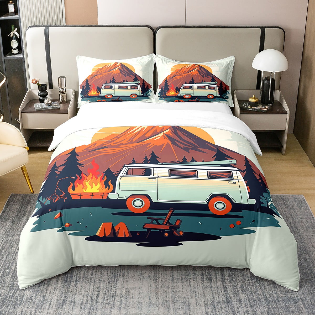 Happy Camper Duvet Cover Set