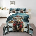thumbnail image 1 of Highland Cow Bedding Comforter Sets Queen Winter Christmas Bedding Set Adults,Xmas Rustic Farm Animal Comforter Set Farmhouse Cabin Quilt Duvet Bedroom Decor 3 Pcs, 1 of 7