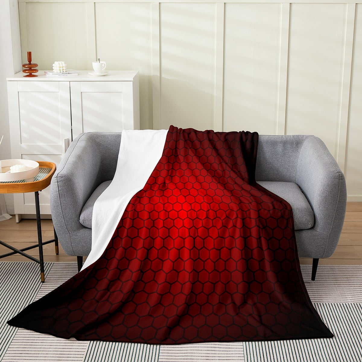 Geometric Flannel Fleece Throw Blanket Kids,Geometry Circle