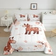 YST Horse Comforter Set Full Size, Cherry Blossoms Bedding Set For Kids
