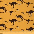 YST Kangaroo Fabric by The Yard,Wild Animals Upholstery Fabric,Africa