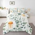 thumbnail image 1 of Kawaii Jellyfish Twin Bedding Sets Cartoon Animal Comforter Set, Eucalyptus Leaves Bedding Comforter Sets Ocean Wildlife Duvet Insert, Tropical Plants Down Comforter, 1 of 6
