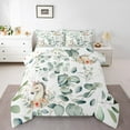 thumbnail image 1 of Cute Animal Comforter Set Cartoon Unicorn Bedding Set, Spring Eucalyptus Down Comforter Watercolor Floral Bed Set, Kawaii Magical Animal Quilted Duvet, 1 of 6