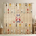 thumbnail image 1 of YST Lake House Decor Curtains & Drapes, Rustic Farmhouse Curtains Lake Paddle Blackout Curtains 38"Wx45"L, Country Wooden Planks Window Curtains Cabin Room Decor, Lake House Decor For The Home, 1 of 5